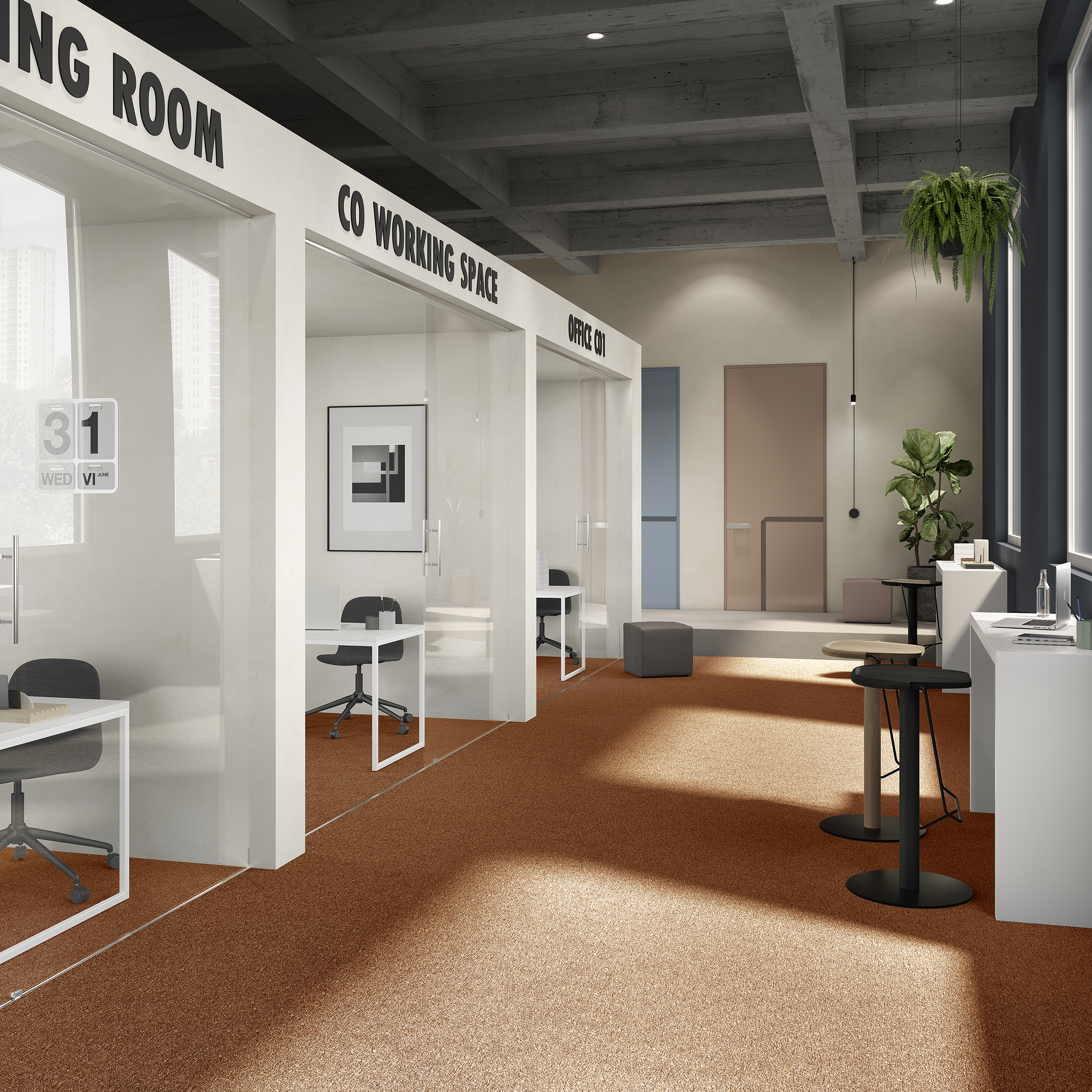 Ковровая плитка Medusa Tile 84 (500*500*5 мм) — купить в Екатеринбурге