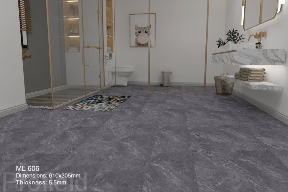 SPC ламинат "Profield" Грей марбл (305*610*5,5 мм) — купить в Екатеринбурге