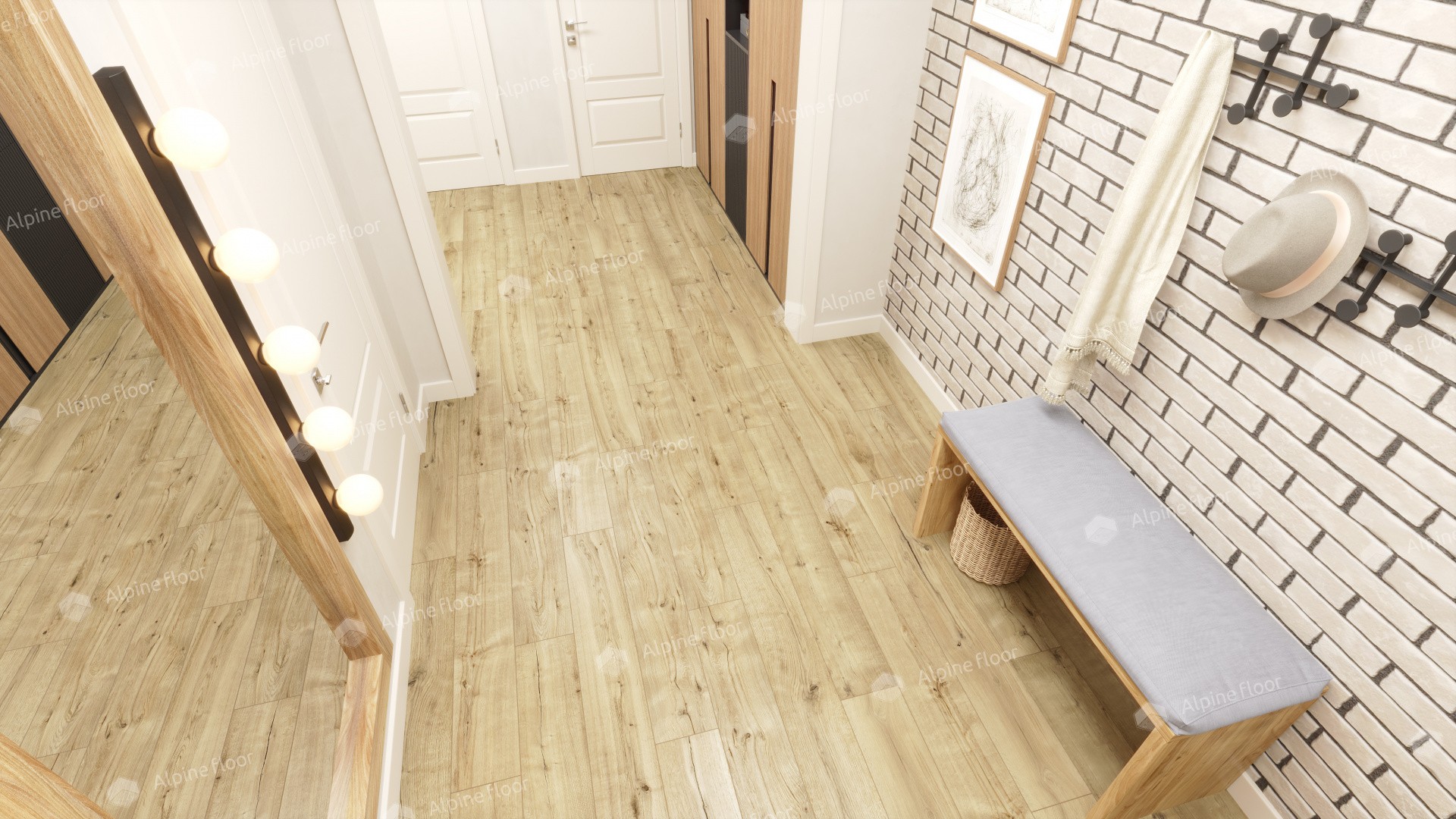 Ламинат "Alpine Floor" Дуб Эмпуриабрава (1285*192*8 мм) — купить в Екатеринбурге