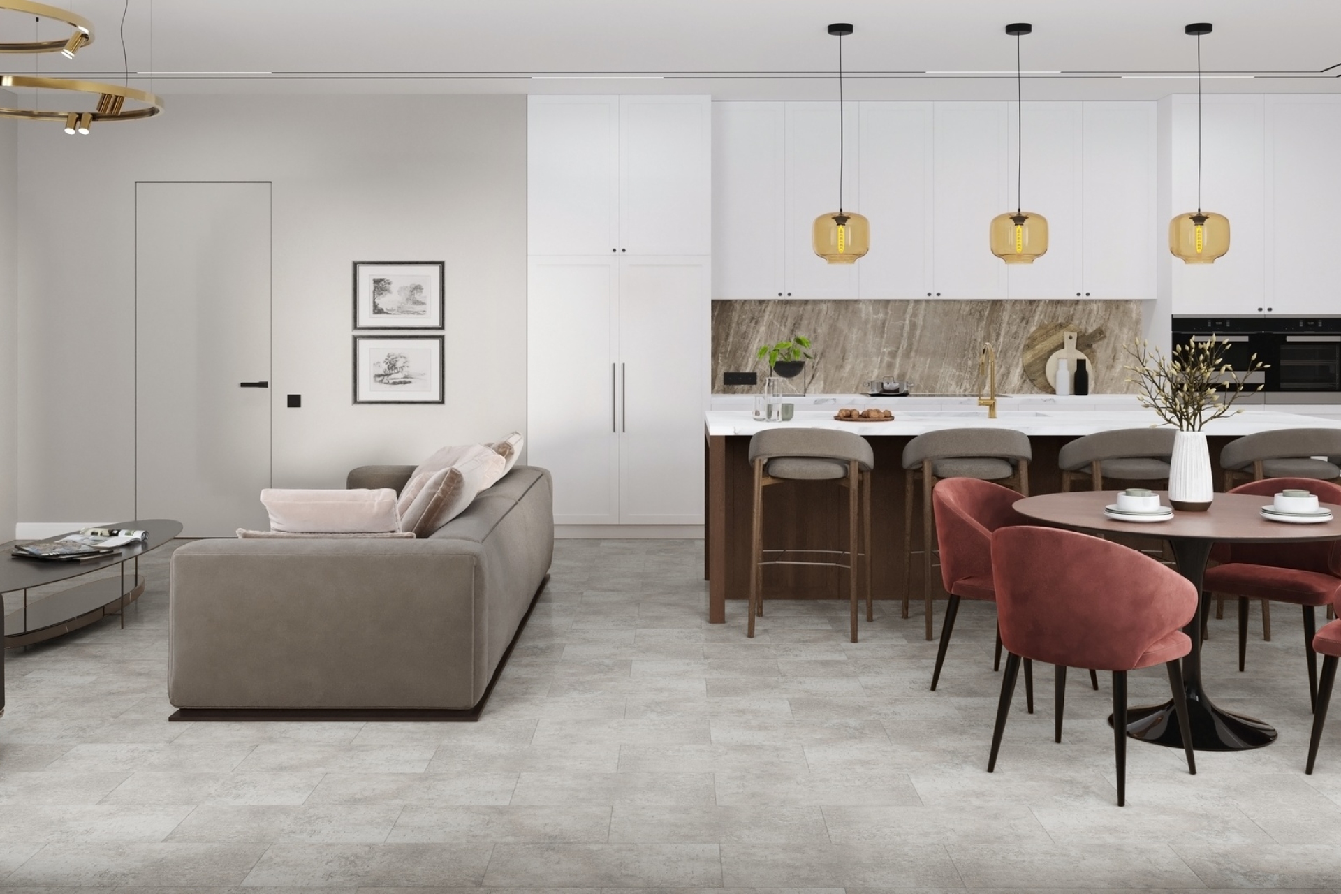 SPC плитка «Damy Floor» Фудзияма (610*305*5 мм) — купить в Екатеринбурге